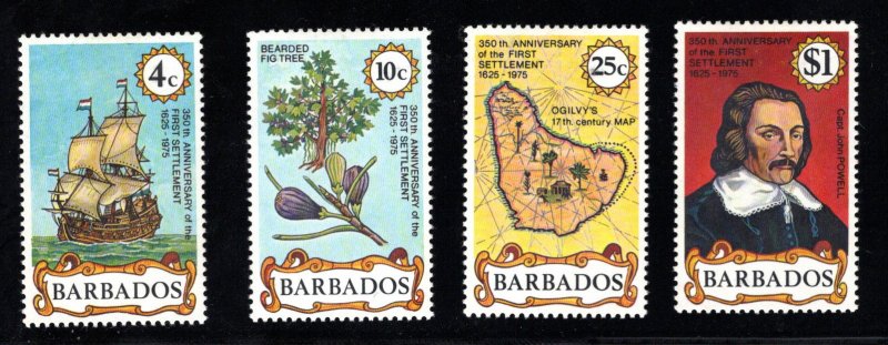 BARBADOS  SC# 428-431  FVF/MLH