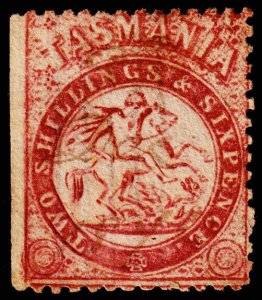 Tasmania Scott AR11, Perf. 12 (1863) Used G, CV $350.00 M