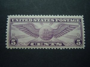 1930 #C12 5c Winged Globe Perf 11 MNH OG Superb VF/XF CV $17.50 #2