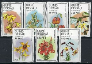 Guinea Bissau 787-93 MNH 1989 Flowers (ak3287)