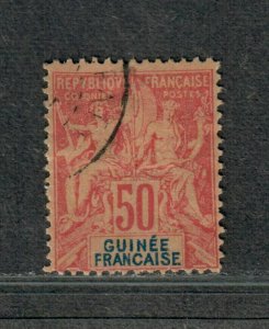 Fr. Guinea Sc#14 Used/F-VF, Cv. $35