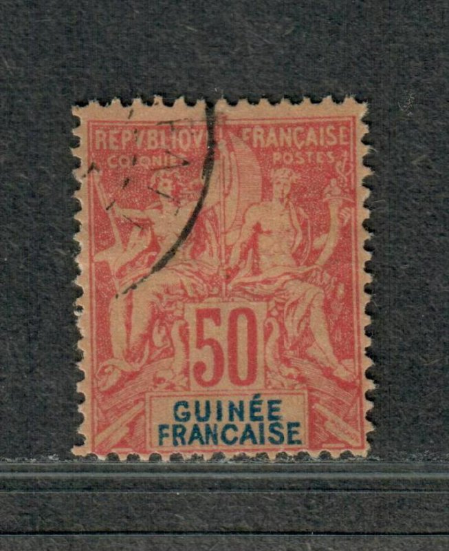 Fr. Guinea Sc#14 Used/F-VF, Cv. $35