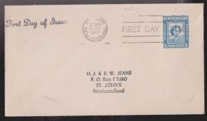 Newfoundland - Scott # 269 FDC # 2 - Princess Elizabeth 21st Birthday Issue