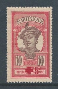 Martinique #B1 NH 10c+5c Martinique Woman
