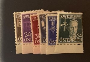 Austria #B146-51, mint NH, VF, Scott $47.50