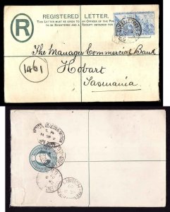 Cape of Good Hope South Africa cover #14294-Queen Street 2E  Sp 9 1907-reg�...