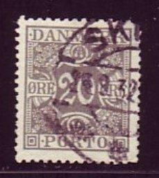 DENMARK -  Scott # J18 - FVF