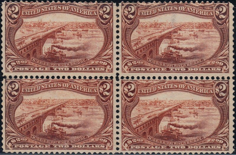 U.S. 293 FVF+  Block/4 MH RARE... (81821) 