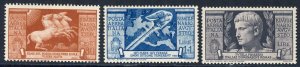 ITALY 1937 SC C97-C99 MVLH F/VF Air Post scv $119.00 *Bay Stamps*