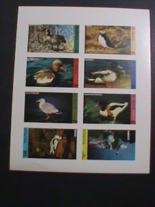 ​STAFFA-SCOTLAND -PROMOTION WORLD FAMOUS WILD BIRDS-IMPERF MNH S/S -EST.$14 VF