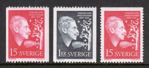 Sweden - Scott #541-543 - MH - SCV $5.00