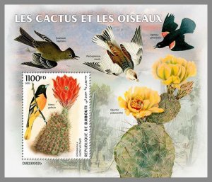 DJIBOUTI 2023 MNH Cactus & Birds S/S #302b