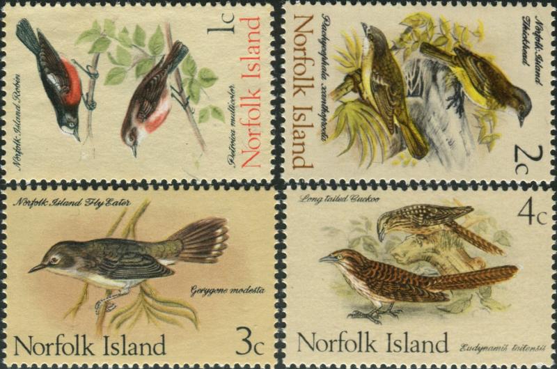 Norfolk Island 1970 SG103-106 Birds MNH