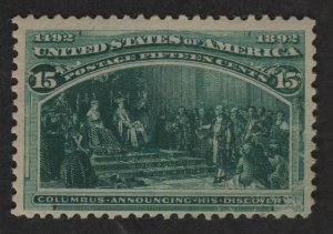 $US Sc#238 M/H/F-VF tiny scuffs, Cv $200