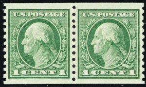 452, Mint XF/Sup NH 1¢ Coil Pair - With PSE Graded 95J JUMBO Cert - Stuart Katz