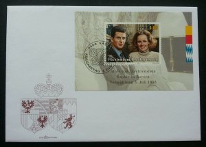 Liechtenstein Royal Wedding 1993 (miniature FDC)