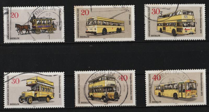 Germany (Berlin) 1973 Public Transportation (6/6) USED