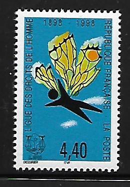 FRANCE, 2660, MNH, LEAGUE OF HUMAN RIGHTS