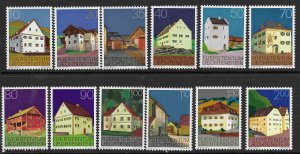 Liechtenstein 638-49  1978  set 12  fvf mint nh