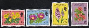 Guernsey # 69-72, Wild Flowers, Mint NH