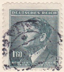 Bohemia & Moravia Sc #71 Stamp 1942 German Protectorate 1.60k Used.