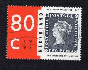 Netherlands 1995 80c Museum, Scott 876 used, value = 35c