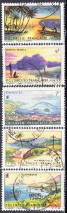 French Polynesia #211-215 Used Set