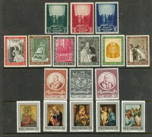 VATICAN 8 COMPLETE SETS SCV $7.15