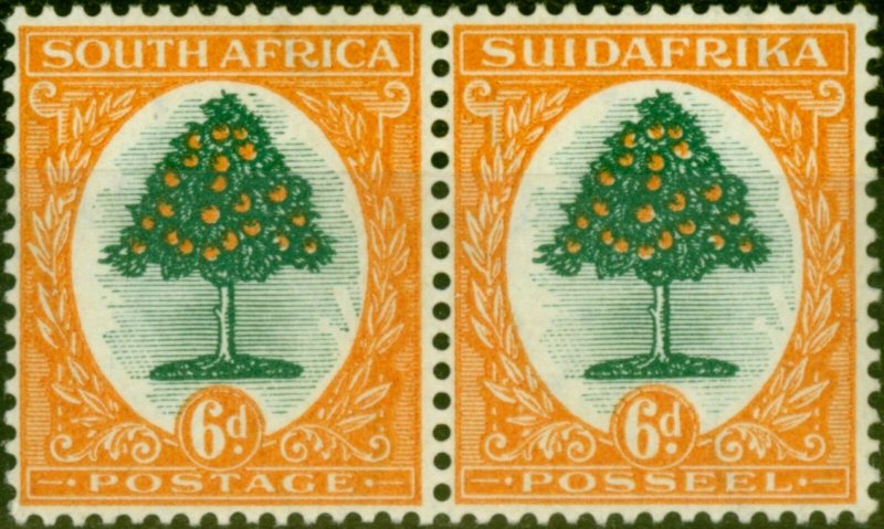 South Africa 1926 6d Green & Orange SG32 Fine Lightly Mtd Mint Stamp 