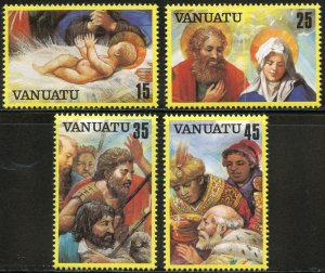 Vanuatu Scott 342-45 - 1982 Christmas - SCV $2.70