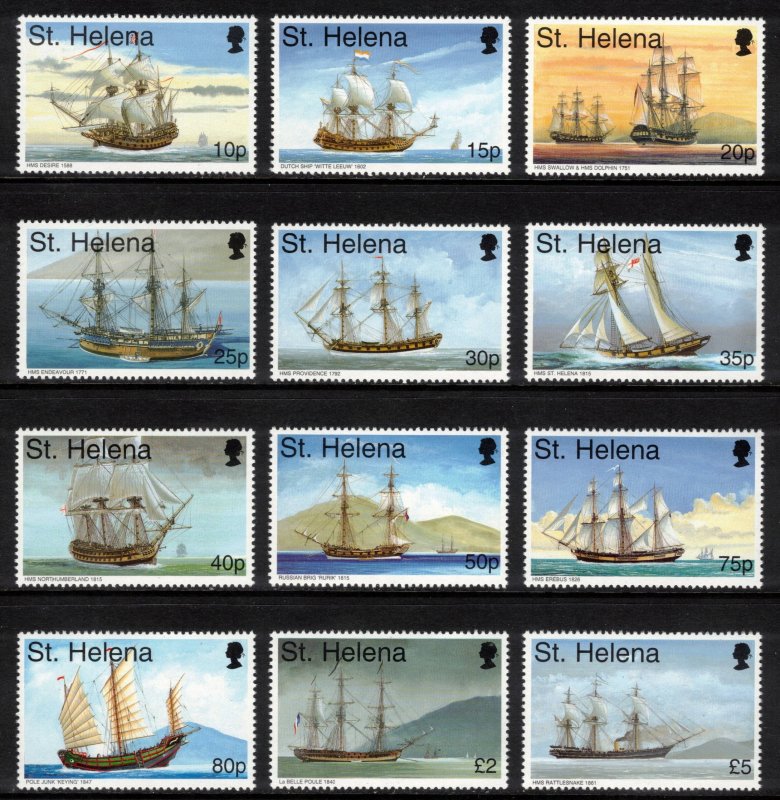 ST HELENA 1998 Maritime Heritage; Scott 716-27, SG 766-77; MNH