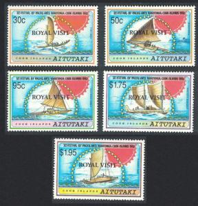 Aitutaki Royal Visit by Prince Edward 5v SG#637-642