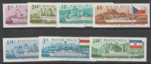 HUNGARY SG2275/81 1967 VESSELS OF MAHART SHIPPING CO MNH