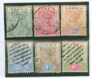 Gambia #20-23/25-26 Used Single