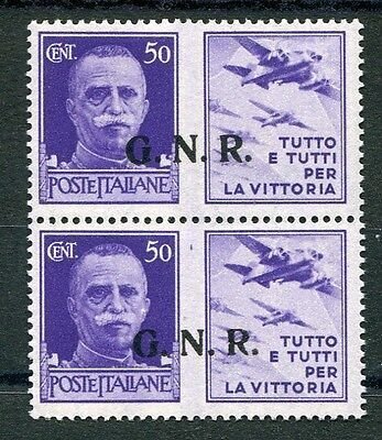 War propaganda GNR Cent. 50 Aviation overprint II and III type