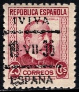 1936 Spain Propaganda Civil War Stamp 30 Centimos Viva España July 19, 1936