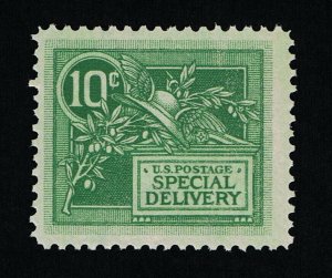 GENUINE SCOTT #E7 F-VF MINT OG NH 1908 GREEN SPECIAL DELIVERY HELMUT OF MERCURY