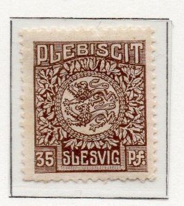 North Schleswig 1920 Early Issue Fine Mint Hinged 35pf. NW-140634