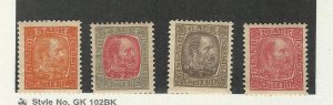 Iceland, Postage Stamp, #34-35, 37-38 Mint Hinged, 1902, JFZ