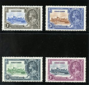 Gold Coast 1935 KGV Silver Jubilee set complete MNH. SG 113-116. Sc 108-111. 