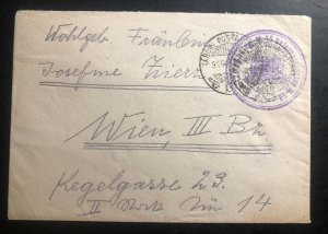 1916 KUK Military Feldpost Hungary Cover To Vienna Austria