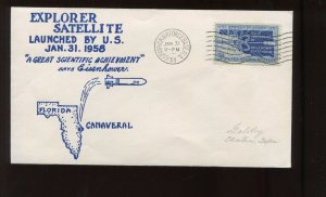 JAN 31 1958 Launch of Explorer Satellite Goldcraft Cover PATRICK AFB (LV 1109)