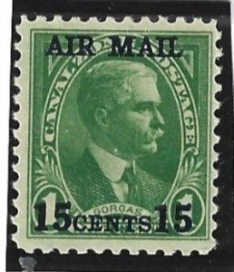 Canal Zone Scott #C1 Mint 15c on 1c Airmail Surcharged 2021 CV $7.50