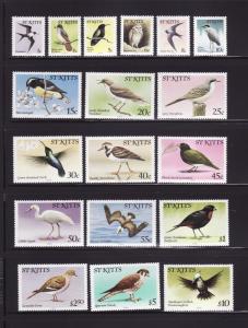 St Kitts 49-66 Set MNH Birds