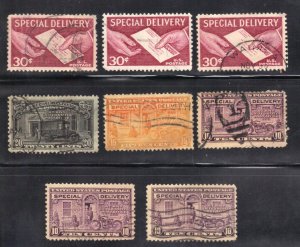 USA SPECIAL DELIVERY USED STAMP LOT