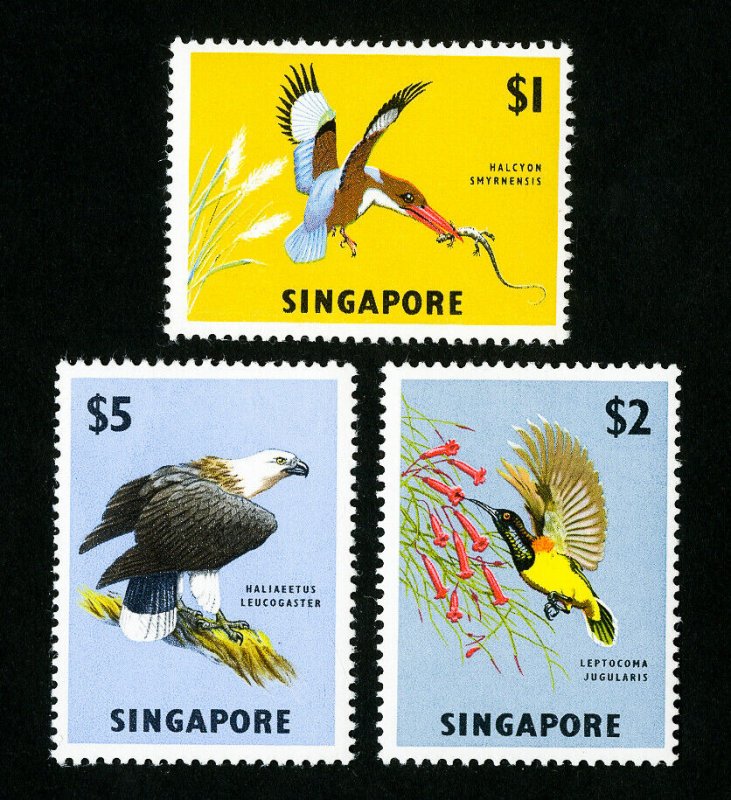 Singapore Stamps # 67-9 VF OG LH Top Value Catalog Value $60.00