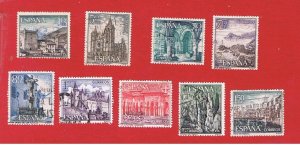 Spain #1200 /1209   VF used  Tourism   Free S/H