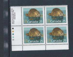 Canada #1161 LL PL BL Beaver 25¢ MNH1