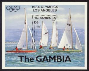 Gambia Sc# 514 MNH Summer Olympic Games 1984 (S/S)