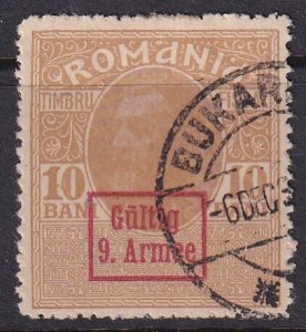 Romania (1918) German Army Occupation Fiscal stamp, used